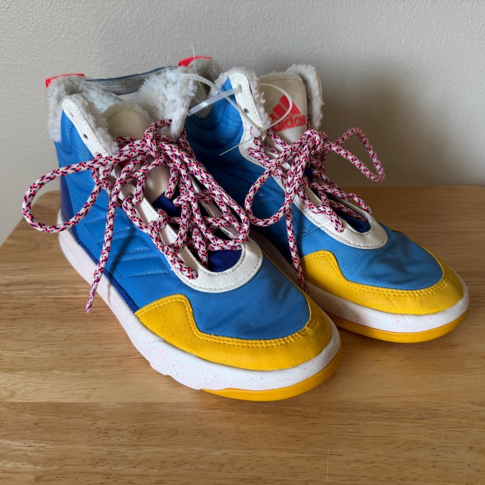 Stella McCartney Adidas Blue and Yellow Sneakers